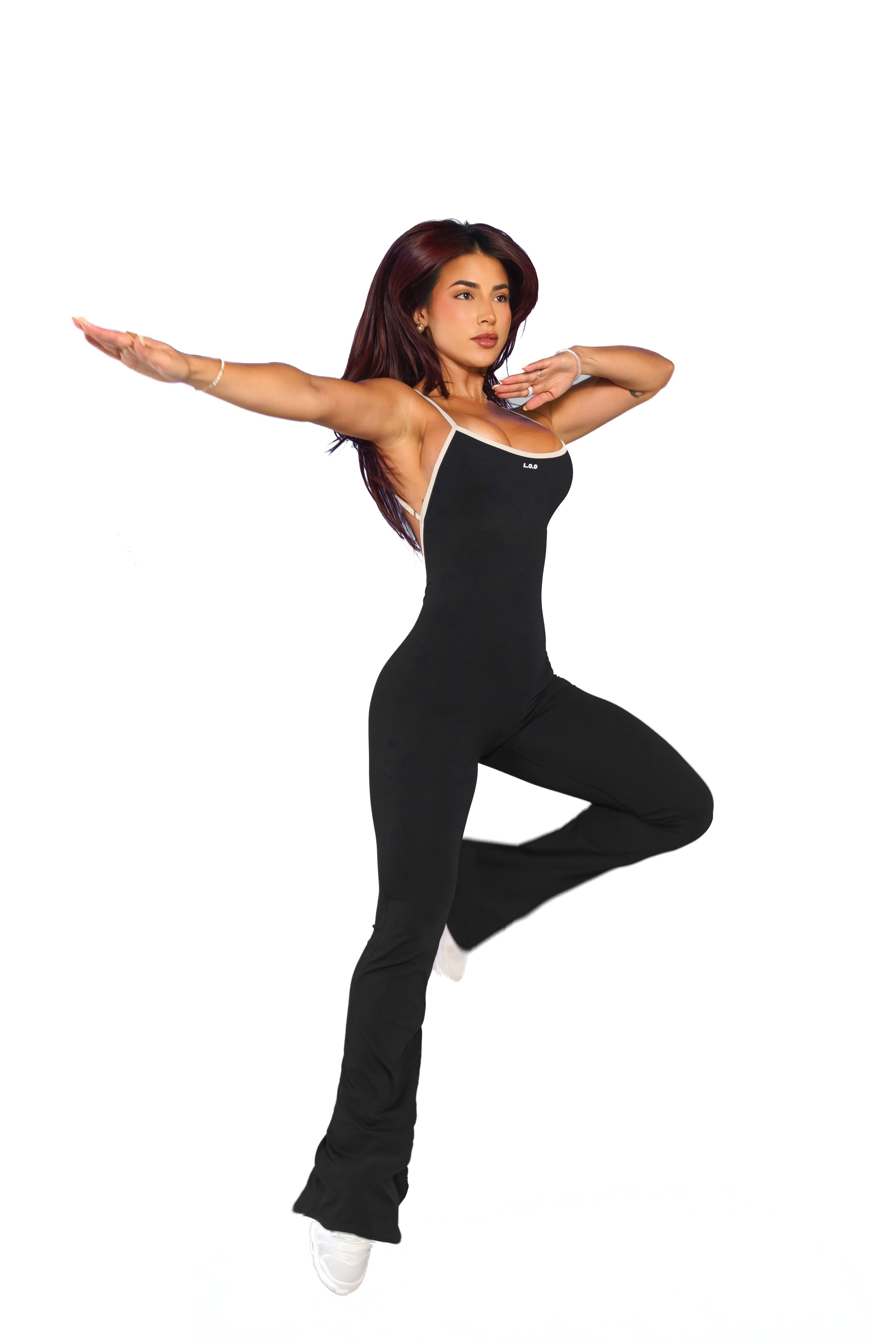 Onyx Flare Jumpsuit