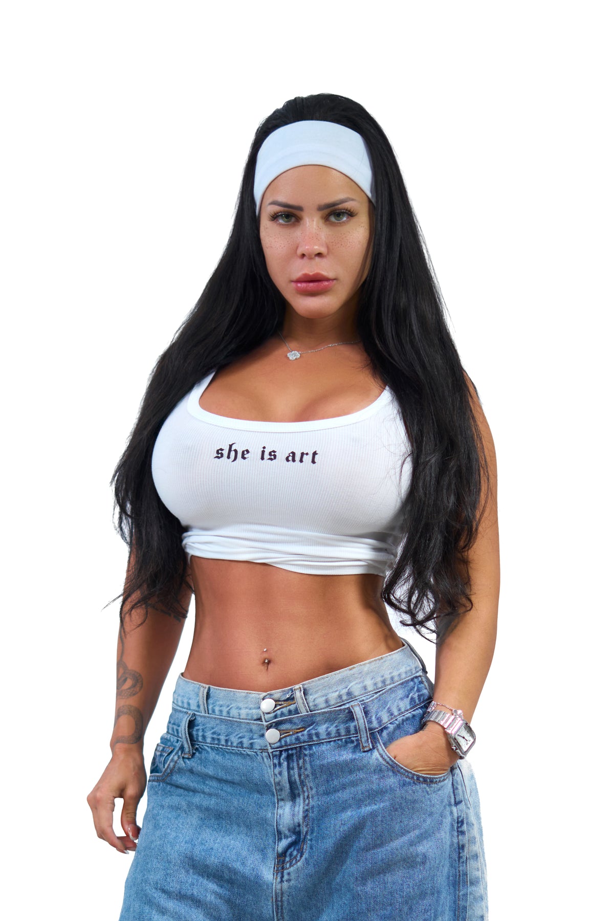 Crop top She Is Art