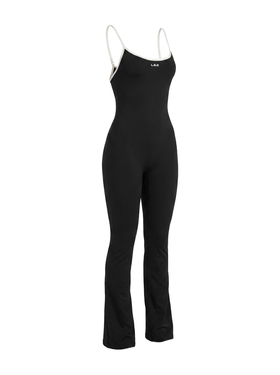 Onyx Flare Jumpsuit floating cutout